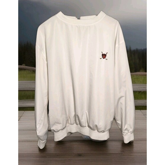 Polo Golf Ralph Lauren Men's Golf White Pullover Jacket Size Large - Picture 1 of 11